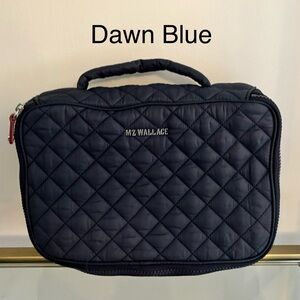 MZ Wallace Zip Around Cosmetic, Toiletry or Packing Bag in Dawn Blue